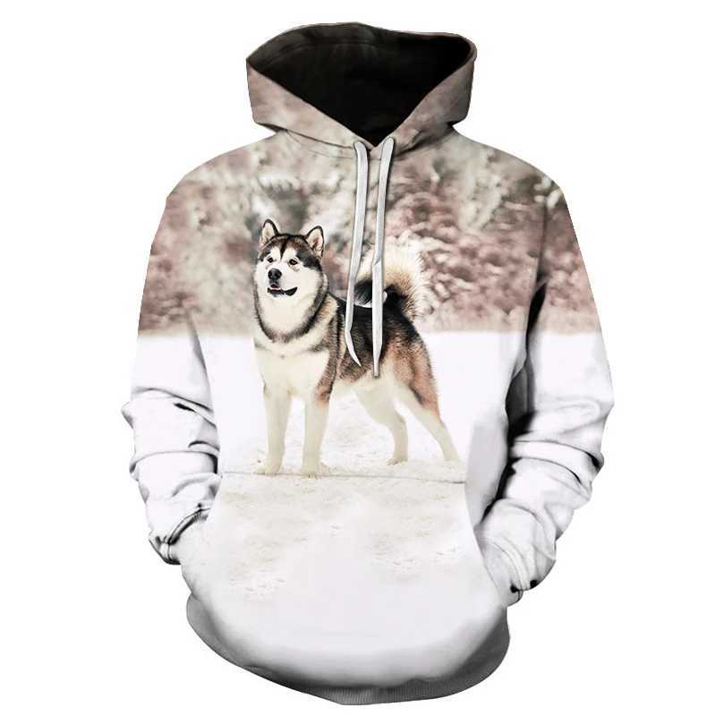New Mens and Womens Hoodies Cute Husky 3D Dice Printed Fun Sportswear Fitness Weight Loss Mens Casual Street Comfortable Top W250108