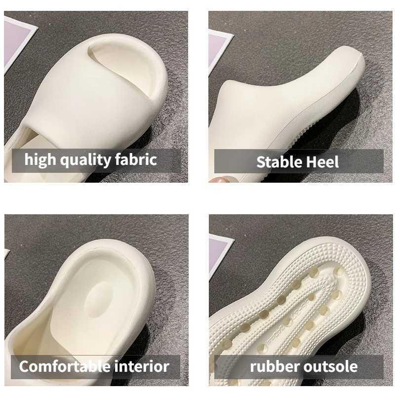 New Arrival Home Slide Womens Platform Cloud Outdoor Indoor Summer Soft Sandals Slide Flip Womens Home Rubber Shoes Womens Flat EVA T250108