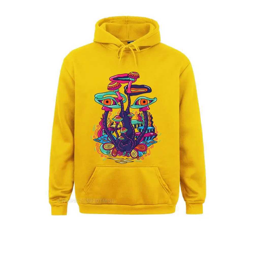 Trippy psychedelic mushroom eye sweatshirt crazy long sleeved new design mens hoodie April FOOL Day W250108