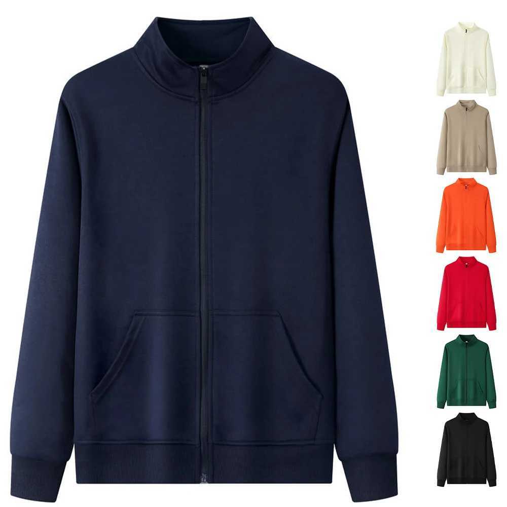 Basic Zipper Hoodie Mens Sports Shirt Blank Sublimation Hoodie Unisex Casual Hoodie Jacket Mens Fashion Jaquetas Masculinas W250108