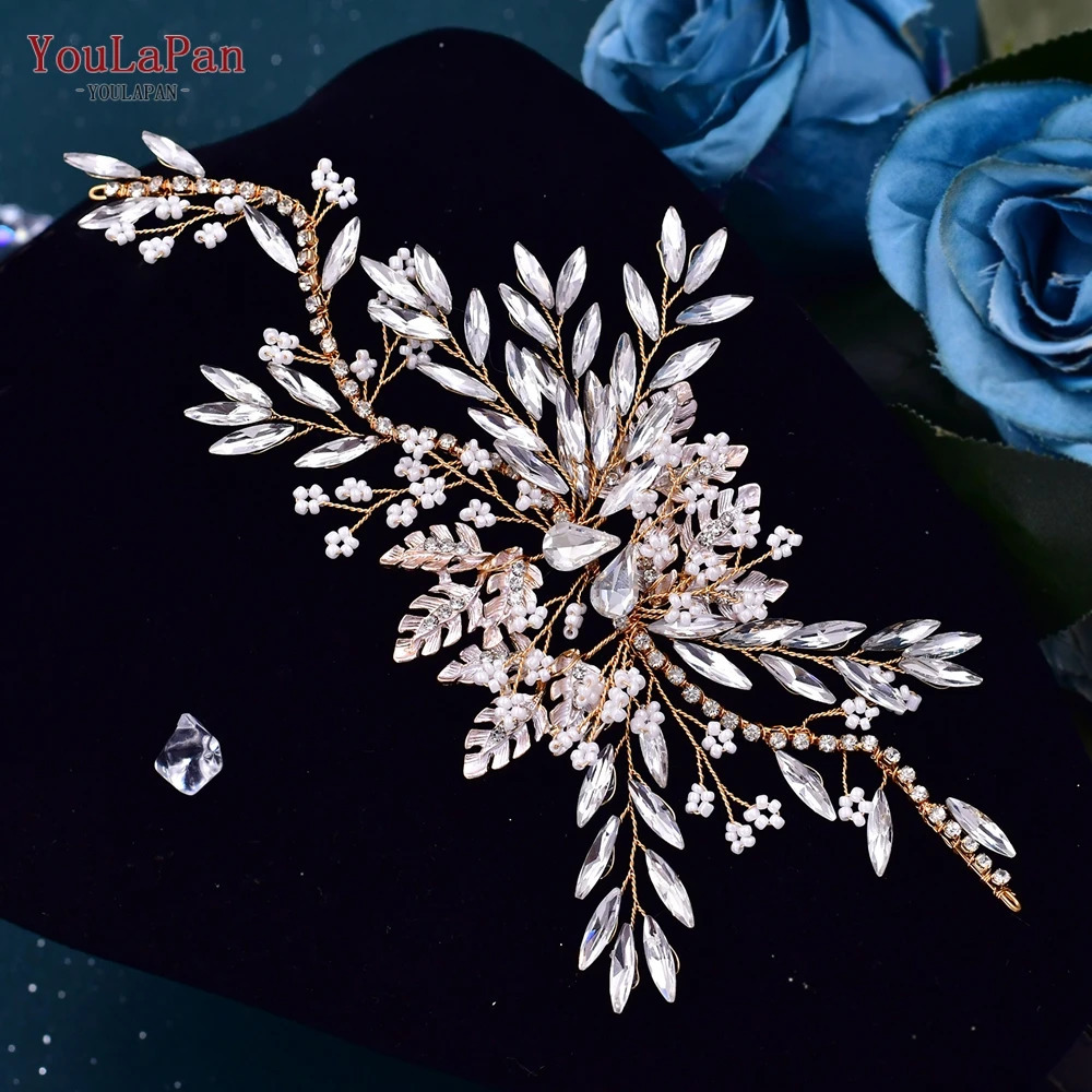 YouLaPan HP277 Bride Wedding Hair Accessories Rhinestone Headband Bridal Headpiece Hair Ornament for Women Hair Jewelry Headwear 250107