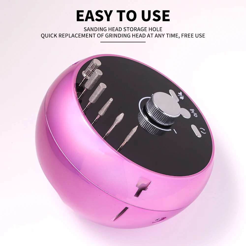 New 45000RPM Professional Electric Drill Manicure hine Low Noise Nails Sander Set Nail Salon Polisher Equipment Tools