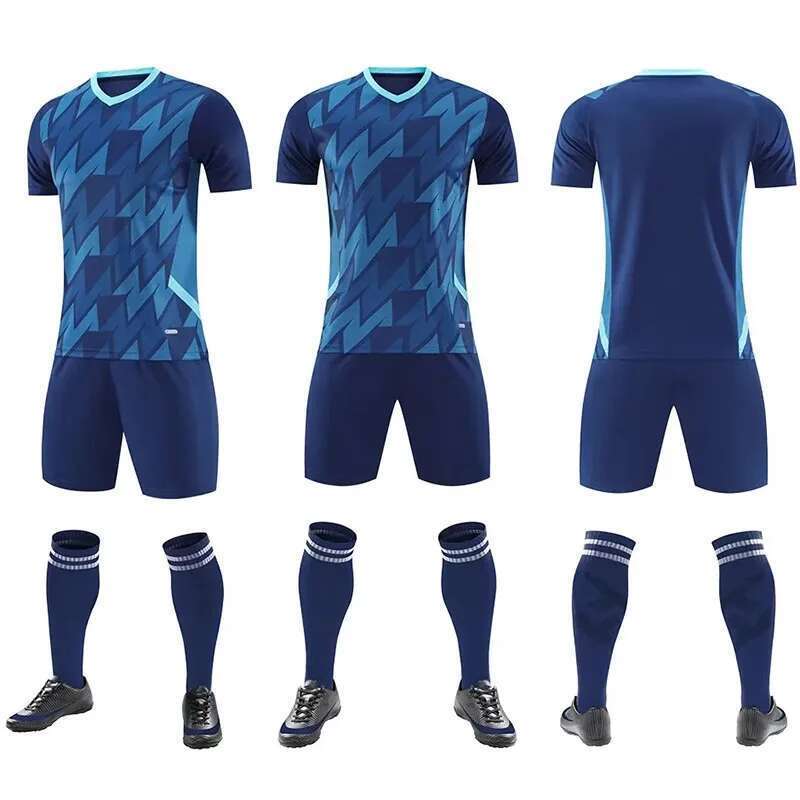 2025 Customized Boys Short Sleeve Set Men Kids Training Suit Jerseys Football Kid Adult Survetement Soccer