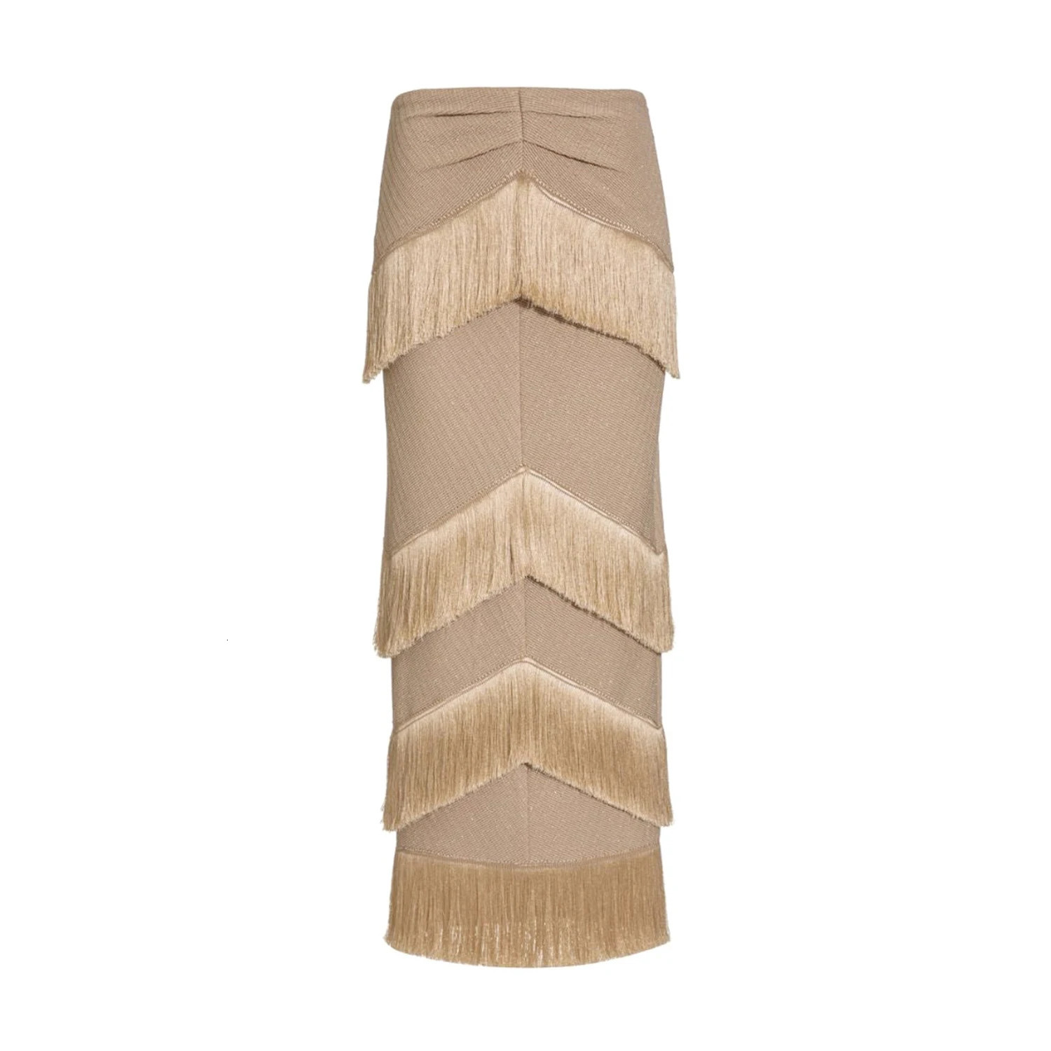 2025 V Neck Fringe Trim Bikini Swimsuit High Waist Swimwear with Skirt for Women Halter Bathing Suits Print Summer Female 250108