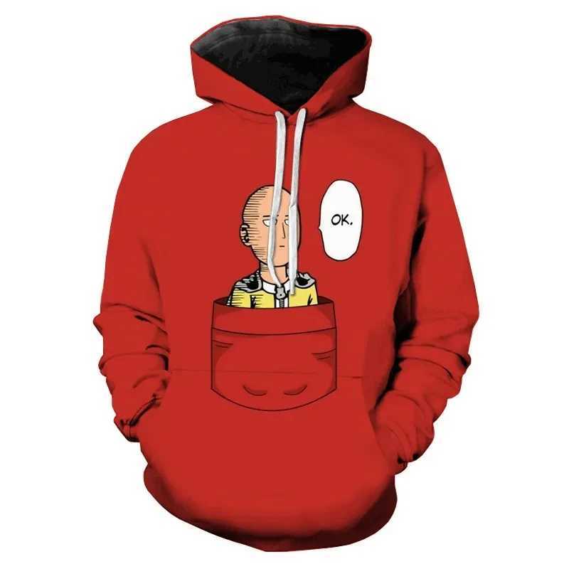 One Punch Mens Hoodie 3D Printed Sportswear Mens/Womens Casual Fashion Sportswear Childrens Pulling Hoodie Oversized Unisex Clothing W250108