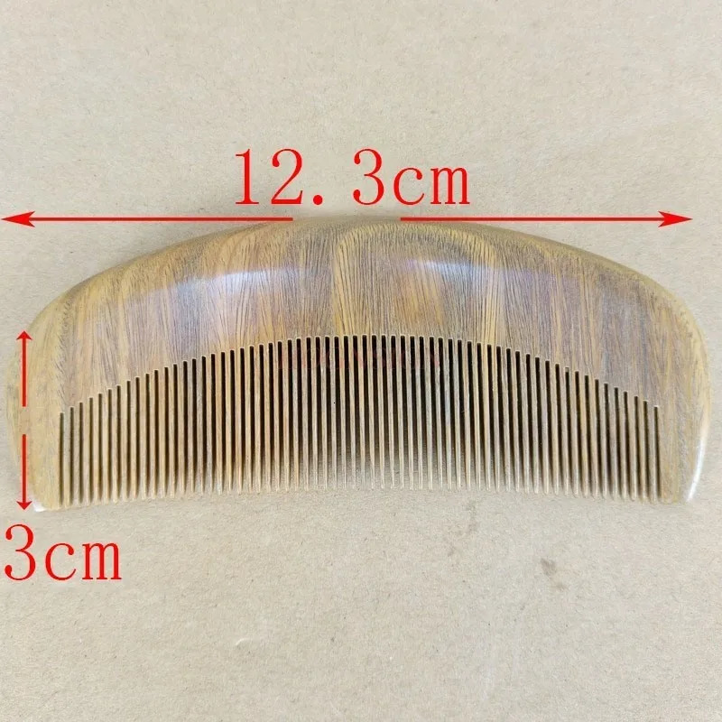 Green Sandalwood Super Dense Comb Tweezer Tweezers To Dandruff Tooth Combs Mini Portable Male Children Small Wooden Hairbrush 250107