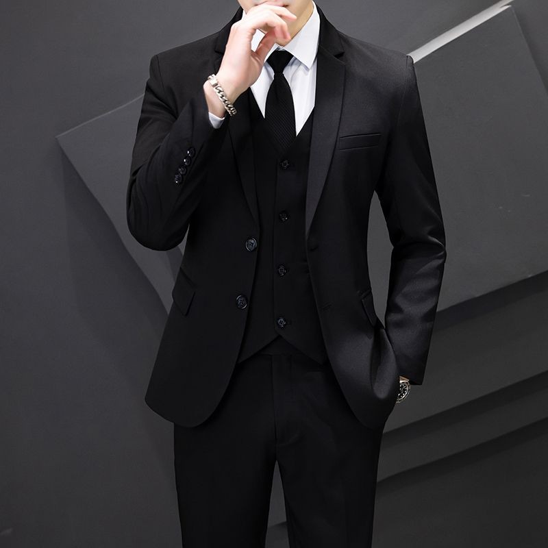 H577 Men's suits business casual formal jacket Korean style slim fit groomsmen