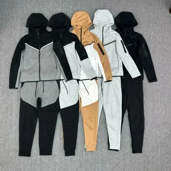 Mens Womens Nocta Hoodies Pants Tracksuits Jackets Tracksuit Tech fleece Full Zip Hooded Sweatshirt Loose Pants Man Black White Grey Sports Suit plantdhgate