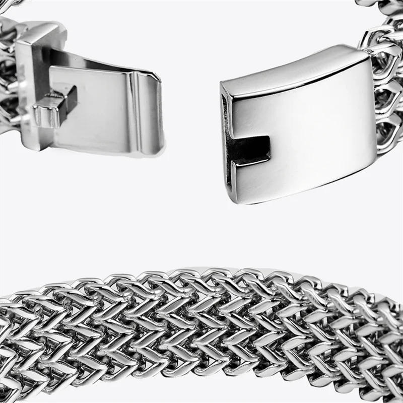 121830mm Mesh Link Chain Bracelet Men Polished Dubai Gold Color Cool Jewelry Accessories Gifts Bangles Armband 250107