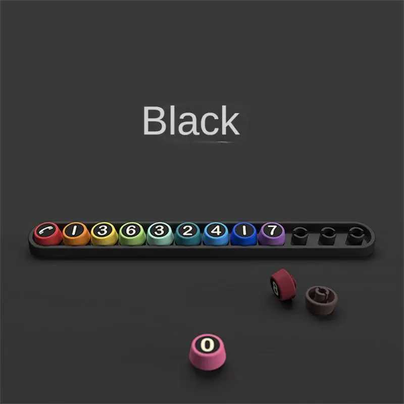 Interior Decorations Temporary car parking space license plate design phone card stickers fashionable and creative interior accessories H250108VR48
