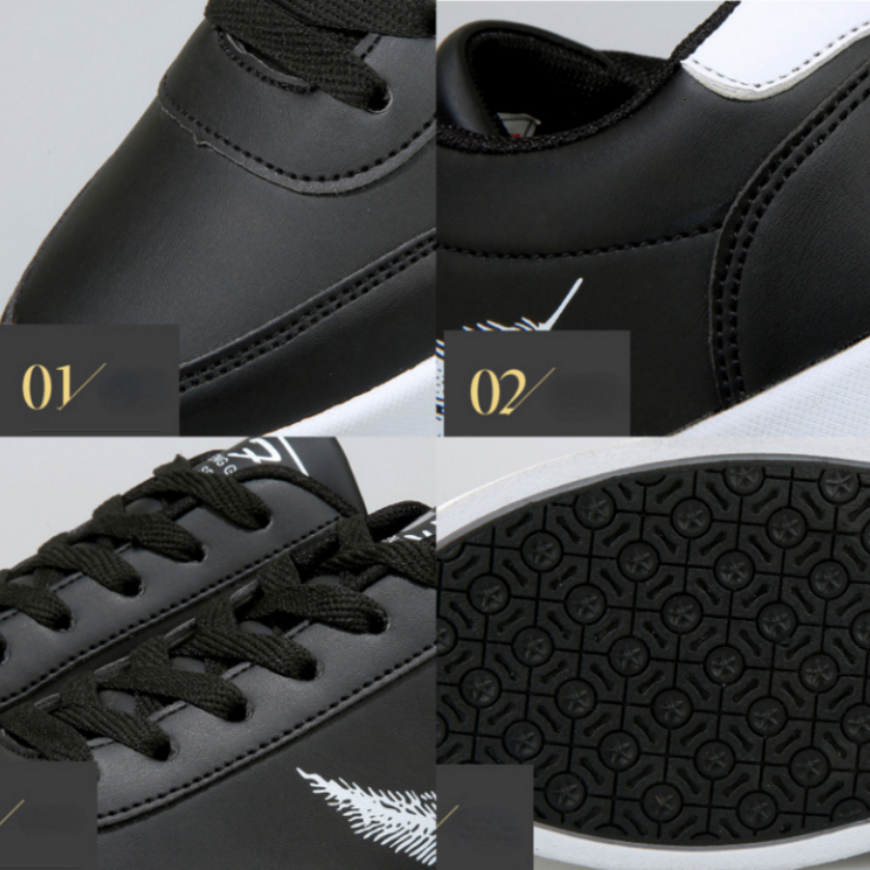 White Sports Trendy Men Shoes Leather Man Flats Comfort Hard-Wearing Mens Casual Sneakers Zapatillas De Hombre
