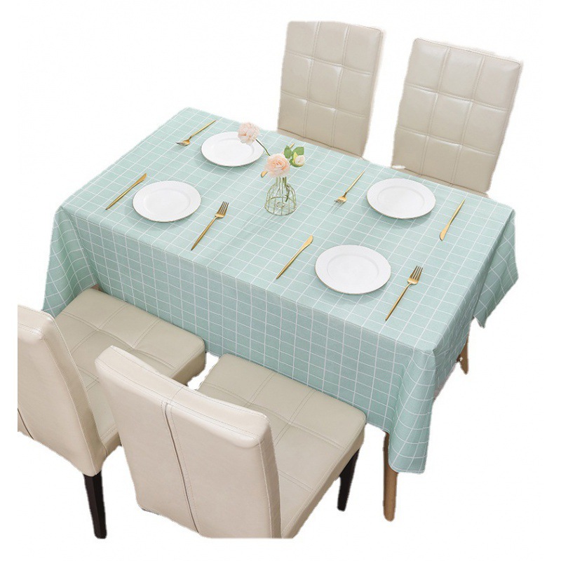 Leave-in Waterproof Oil-proof and Dustproof Dining Table Mat Plastic Coffee Table Tablecloth M-1