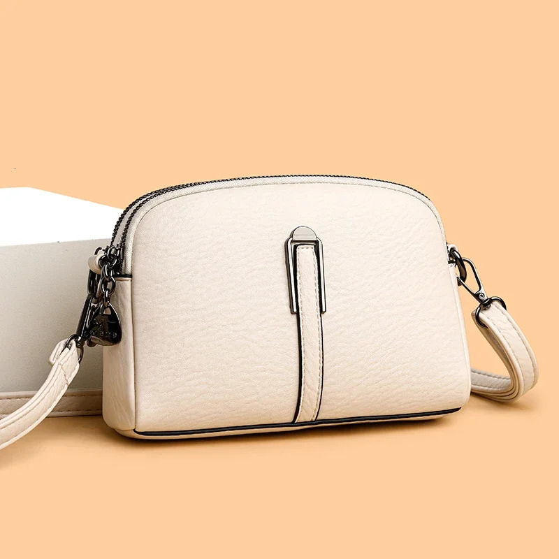 2024 Genuine Leather Womens Shoulder Crossbody Bag Purse Phone Bag Fashion Cowhide Women Handbags Female Messenger Bags 250106