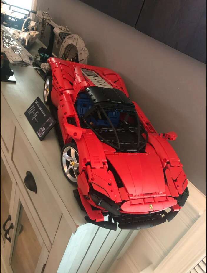 IN Stock 3778Pcs Dayto Sp3 42143 Super Car Model Decorations For Boys Girls Birthday, Holiday, And Christmas Gifts