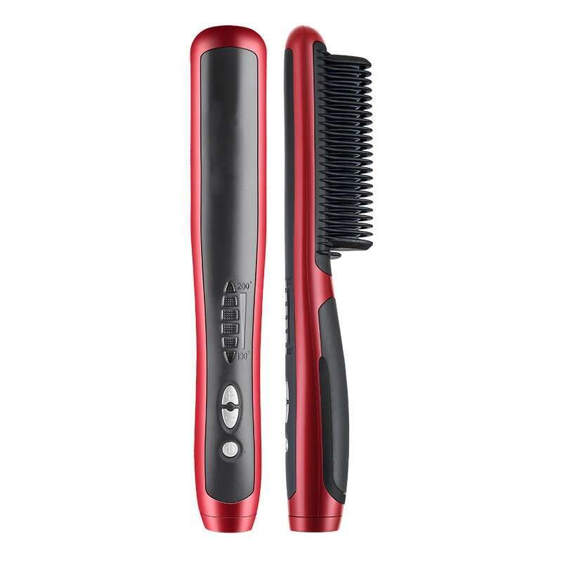 Multifunctional Hair Straightener Professional Quick Heated Electric Hot Comb Curler Hairstyle Brush Curg Iron Stying Tool