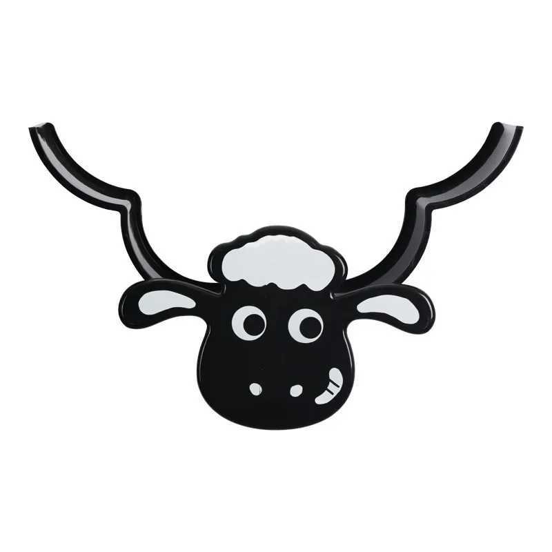 New Cute Sheep Wall Mounted Paper Roll Stand Art Sculpture Slot Toilet Bathroom Tissue Stand Y250107