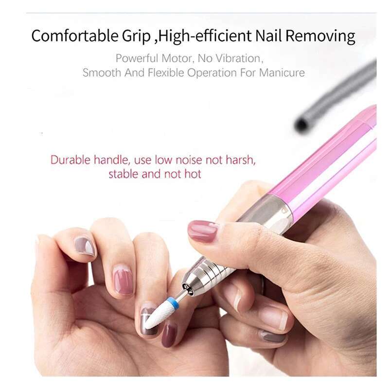 Torno Electrico para Unas Electric Nail Drill with Rhie unas recargable de 35000 RPM Heart Shape Wireless Pedicure Grinder