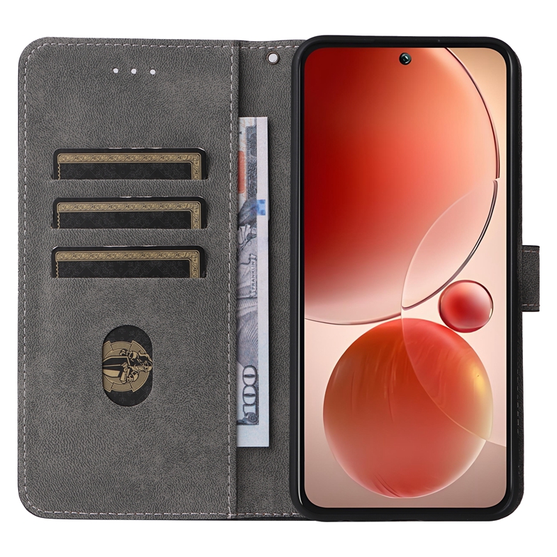 S26 Anti-theft Brush Leather Wallet Cases For Samsung S25 Edge S24 Ultra FE S23 Plus A37 A57 A17 A07 A26 A36 A56 M36 A16 A06 A55 A15 Retro Magnetic ID