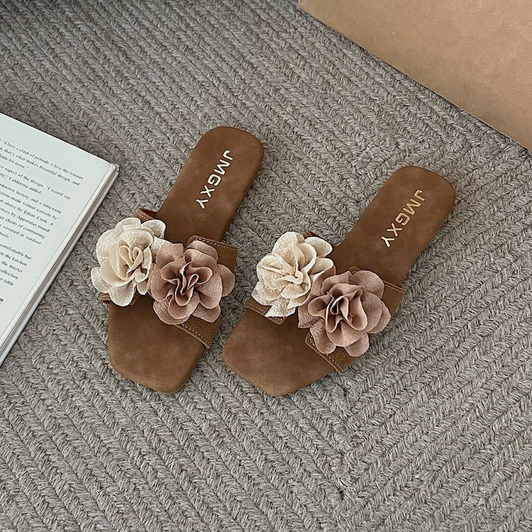 Women Slippers Flat Bottom hot Comfort Fashion Versatile Designer Shoes wer Gentle Style Triple Brown Apricot Free shipping