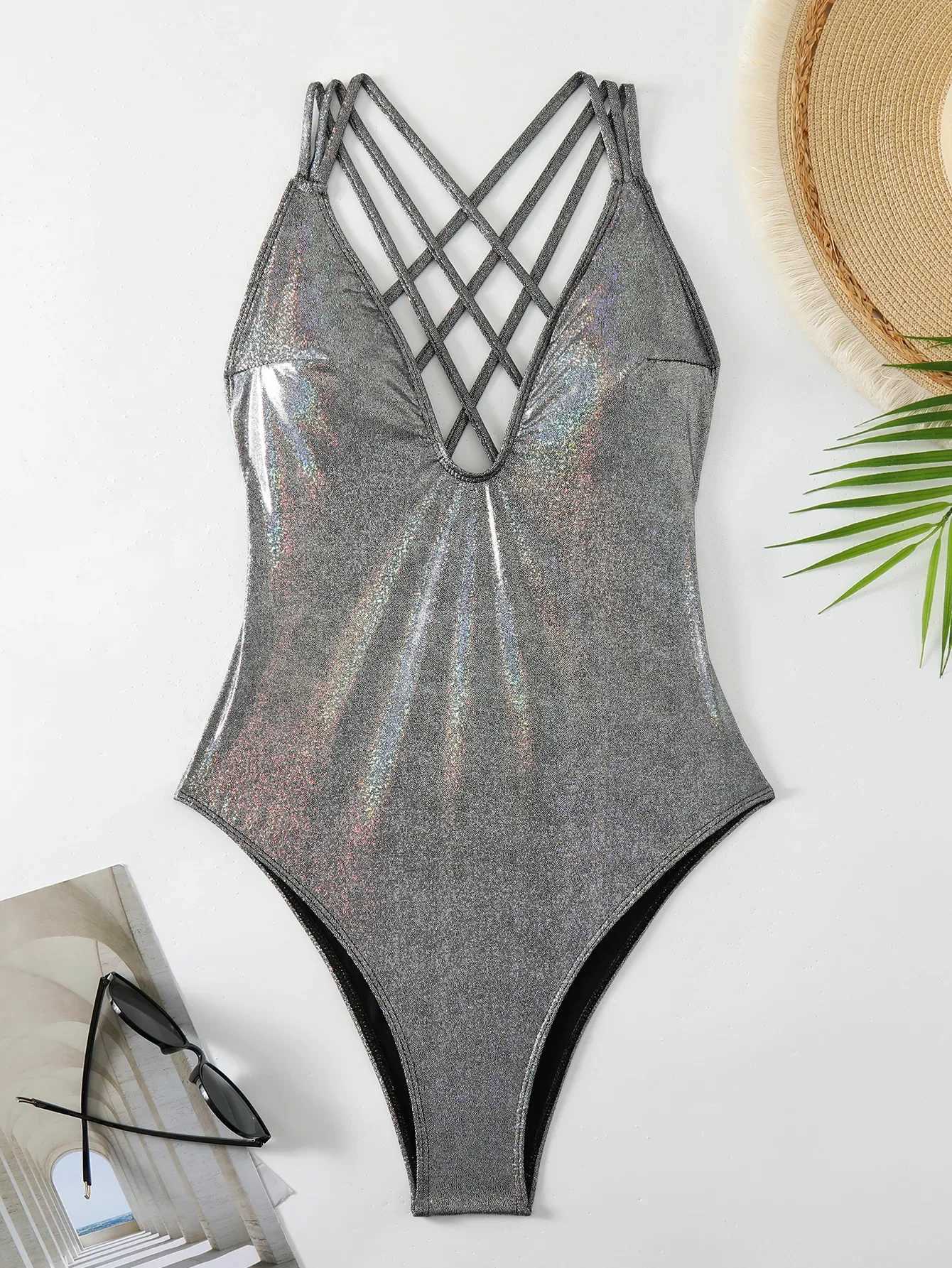 Sexy Swimwear One Piece Monokini Swimsuit for Women 2024 Summer Brazilian Bikini Bathing Suit Swimming Beachwear Banador MujerXJ240108
