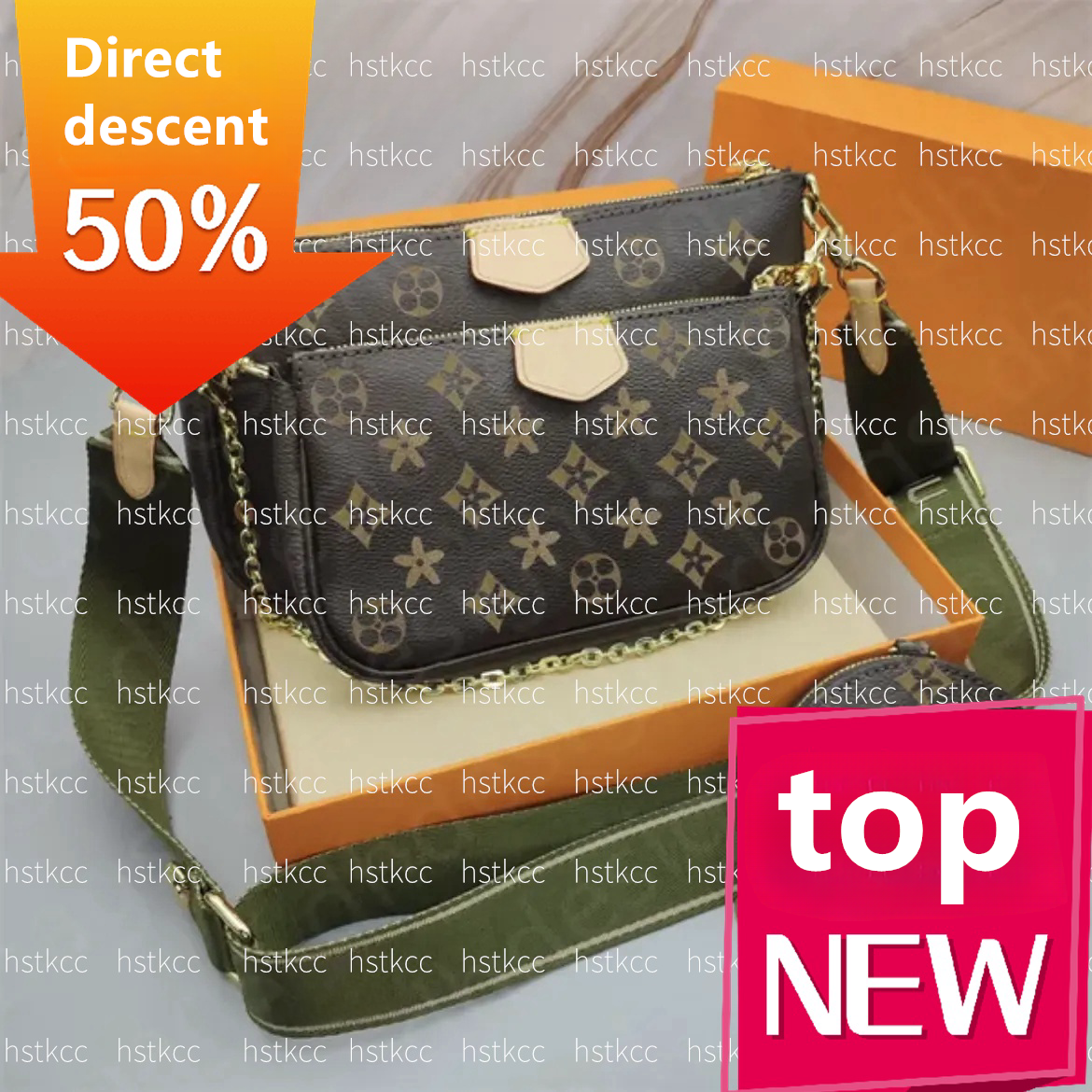 Women Bags Handbag Original Box Date code Purse clutch shoulder messenger cross body serial number 3pcs set Crossbody