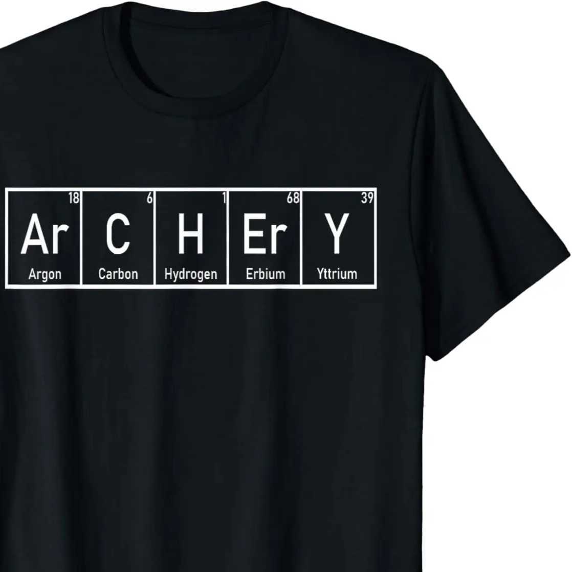 New Arrival Interesting Archery T-shirt I Periodic Elements Bookworm Gift Creative T-shirt Mens Clothing Top Neutral Summer Street Clothing Graphic T-