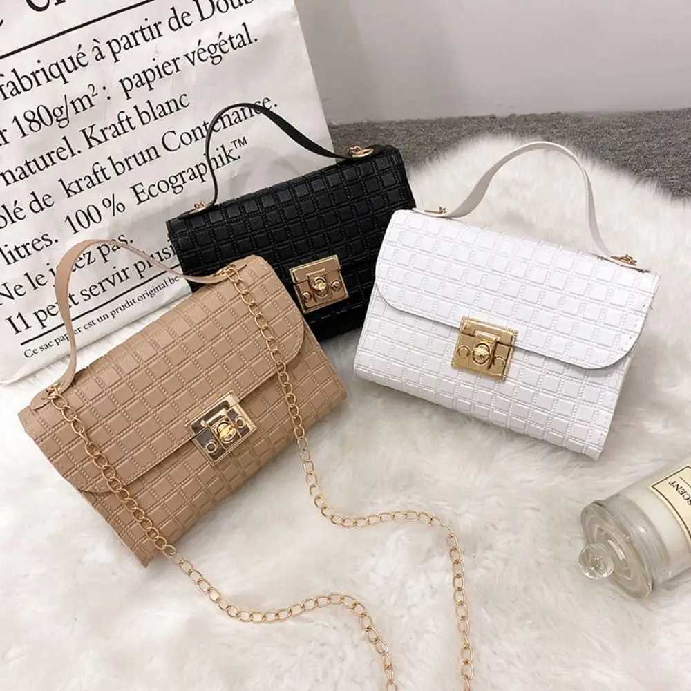 Single Shoulder Bag Fi Women Handbag Solid Color Casual Mini Bag Female Chain Shoulder Pouch Ladies Leather BagXJ250108