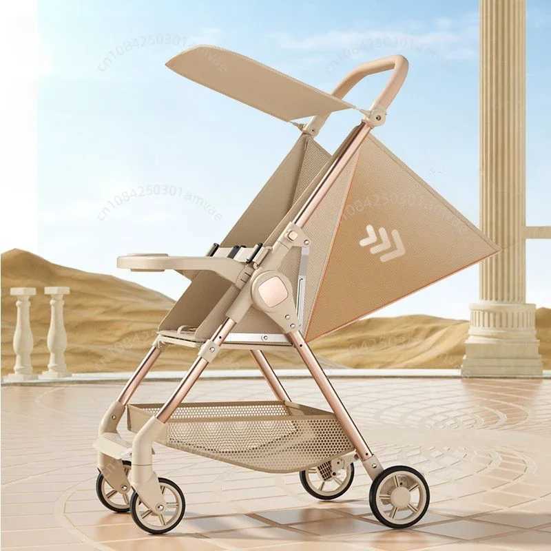 Ultra light baby stroller foldable travel bag umbrella stroller adjustable backrest simple baby stroller with dining tray W250109