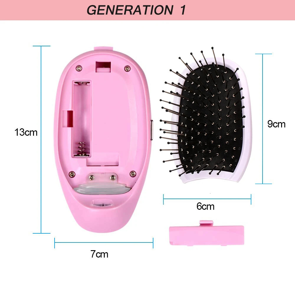 Black Ionic Styling Hairbrush Matte Ions Hair Brush Comb Hair Modeling Magic Beauty Massage Hairbrush Makes Hair Softer Shinier 250106