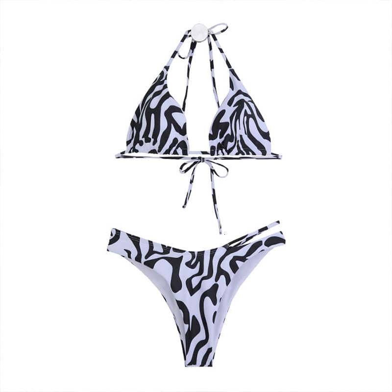 2025 Korean version new sexy leopard print hot spring swimsuit beach designer women's bikini trendy beach swimsuit