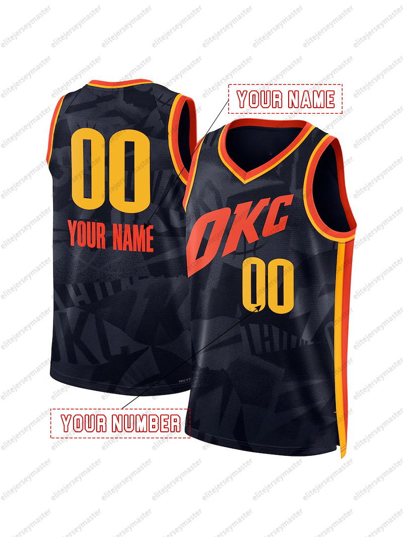 Gilgeous Alexander Custom Basketball Jersey Chet Holmgren Williams Stitched Personalized Customized Jerseys Custom Any Number Name 222