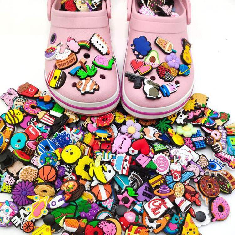 random shoe charms muti style shoe flowers accessories buckle sport halloween christmas cartoon anime clog charms
