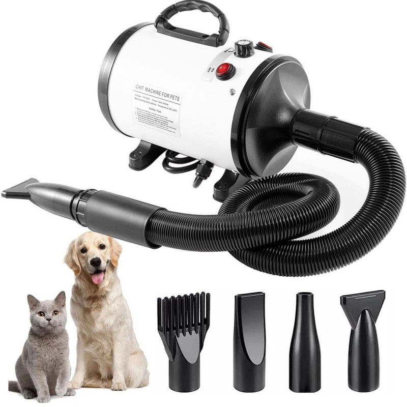 Pet Water Blower Large Dog Hair Dryer High Power Low Noise Strong Wind Fast Drying Golden Hair Dogs Blow Box Pets Supplies