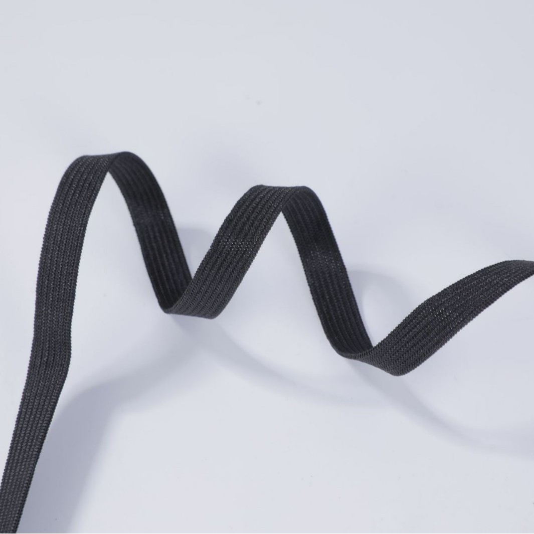 Black and white double-layer flat elastic band clothing pants wide rubber band baby high elasticity elastic webbing elastic rope