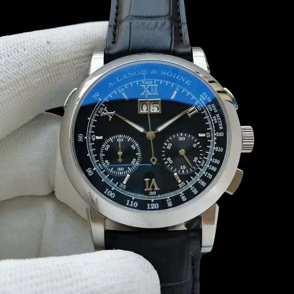 Lange Watch Trendy Designer Watch Tourbillon Top Automatic Watches Mechanical Watch Mens Wristwatch Luxury Genuine Leather Strap Gentleman Orologio Di Lusso 56