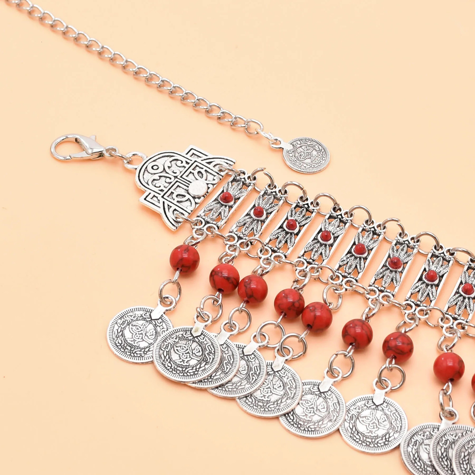 Bohemian Metal Coin Pendant Waist Chain Beach Bikini Latin Dance Belt Gypsy Tribal Ethnic Dress Belt Body Jewelry Bell Accessory 250107