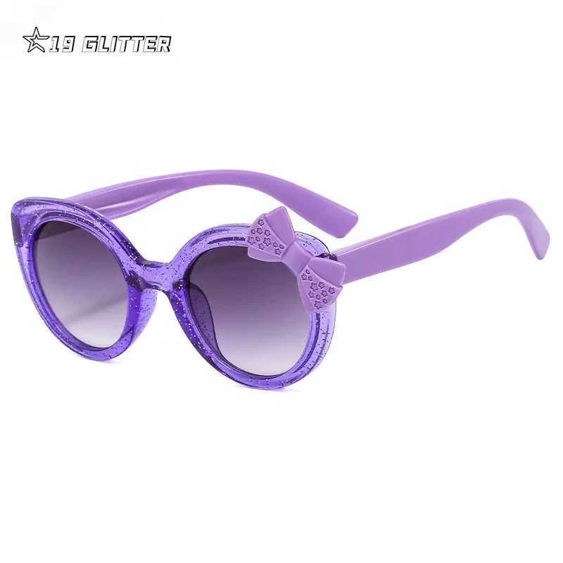 2024 Cute Cat Eye Childrens Sunglasses Butterfly Bow Sunglasses Cute Baby Glasses Trend Girls and Boys Glasses W250109