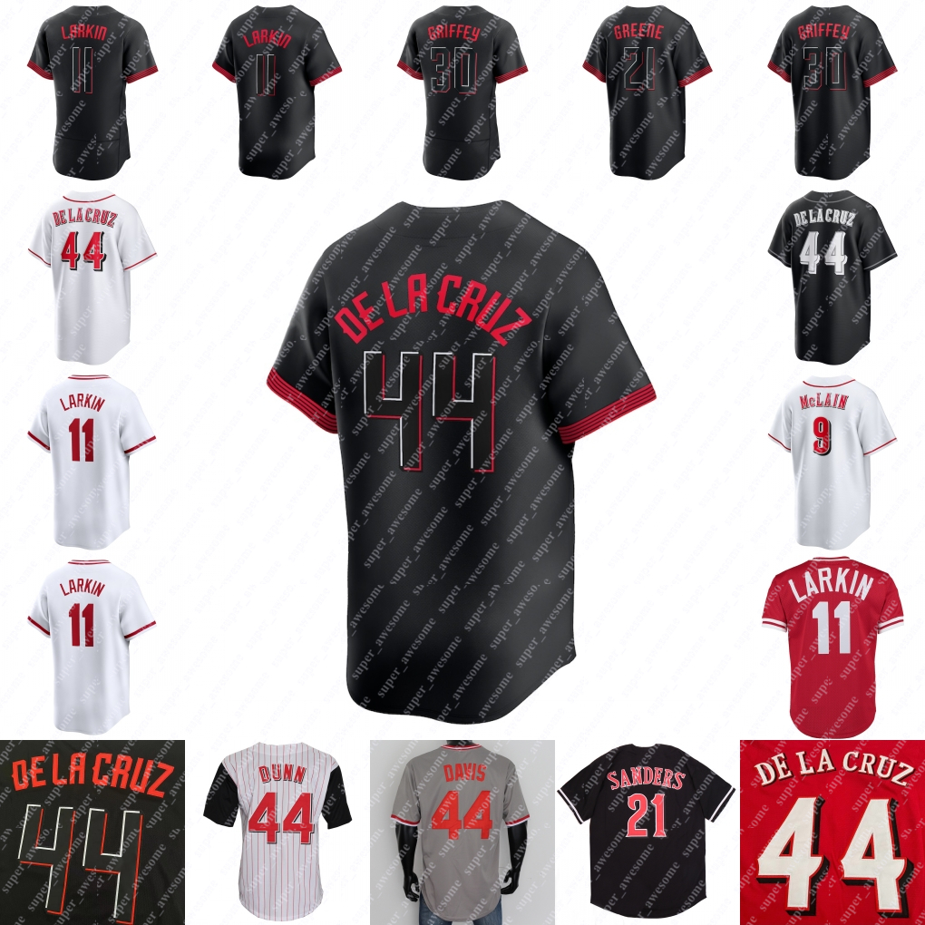 Elly De La Cruz Baseball Jersey Spencer Steer Matt McLain Hunter Greene Tyler Stephenson Gavin Lux TJ Friedl Will Benson Alexis Diaz Johnny Bench Barry Larkin Griffey