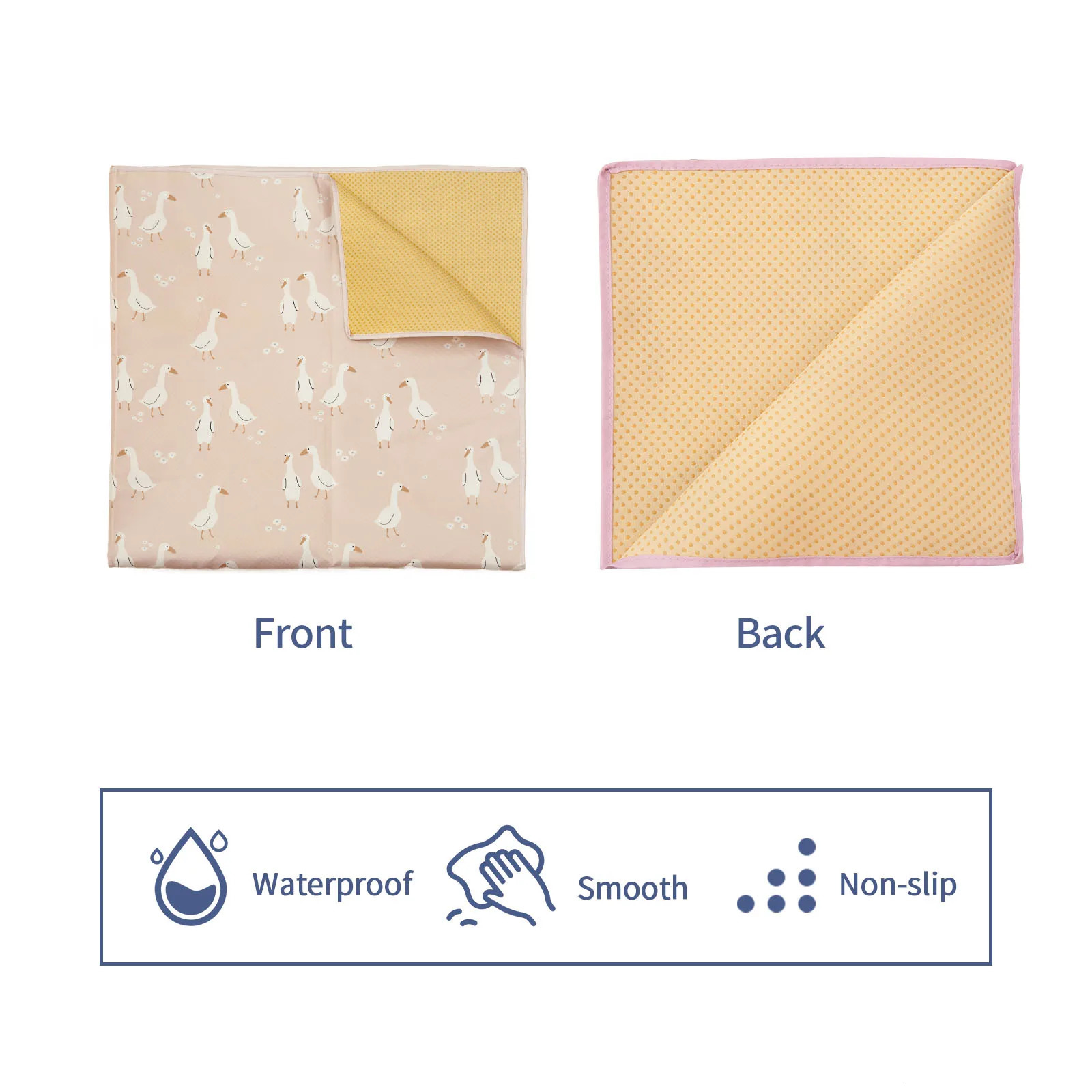 HappyFlute Anti Slip Play Mat Soft Floor Playmat Foldable Crawling Carpet Kid Game Activity Rug Folding 250109