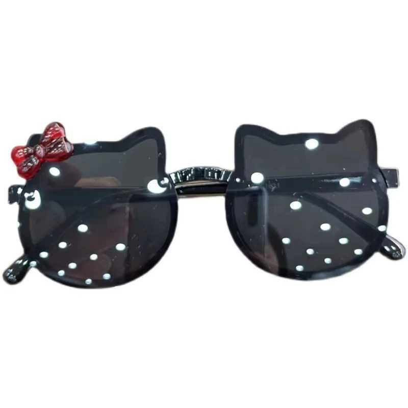 Childrens Cute Set Sunglasses Acrylic Bow Outdoor UV Protective Sunglasses Baby Girls Classic Children Boys UV400 Glasses W250109
