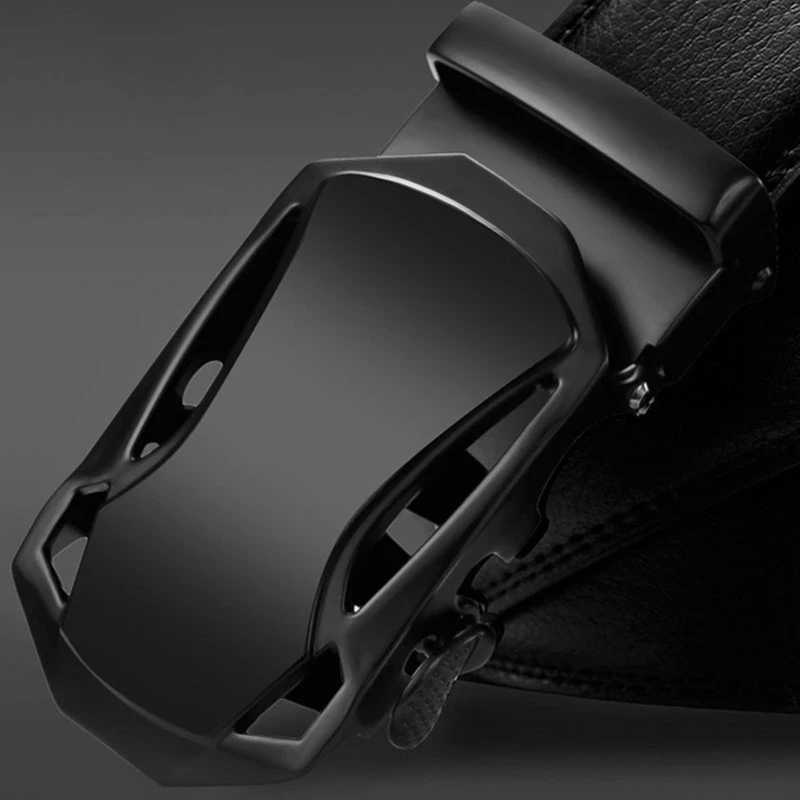 Fashion mens metal automatic buckle brand belt mens leather luxury mens business belt mens belt direct delivery W250109