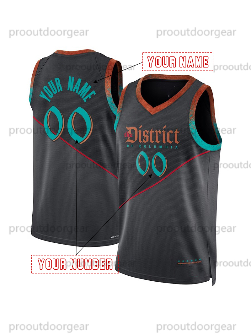 2025 Basketball Jersey 13 Poole Carrington Coulibaly Kispert Brogdon Bey Custom Jerseys Sweatshirt - Embroidered