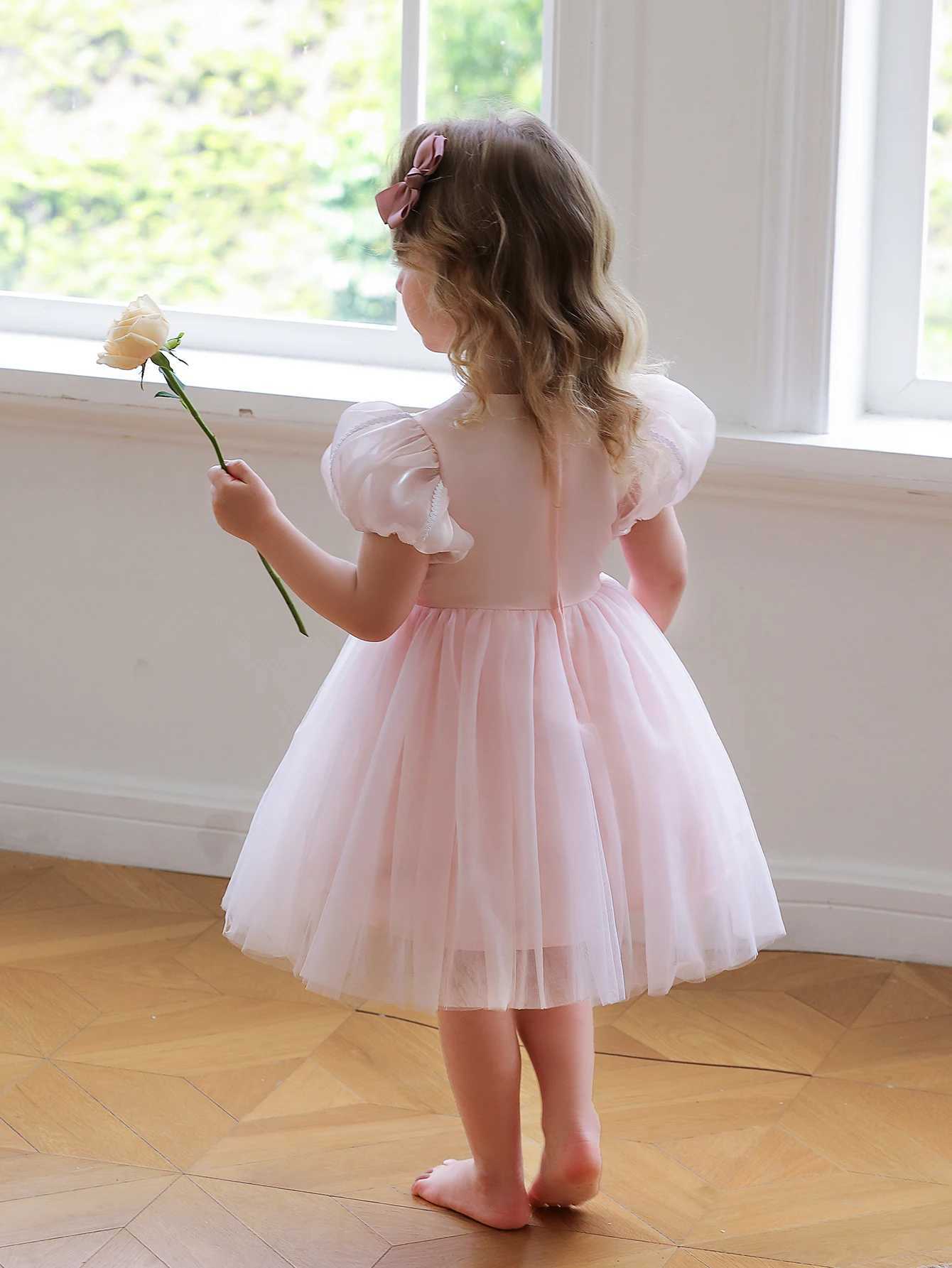 Wholesale Children Clothes Girls Frock Knee-Length Par Dresses For 4yr Little GirlXJ250108
