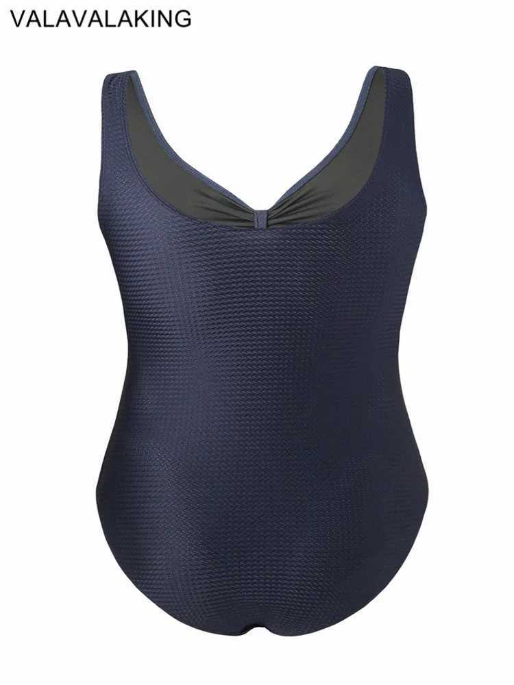 2025 Sexy Solid Plus Size Swimwear Women Push Up Hollow Large Big One Piece Swimsuit Curvy Brazilian Beach Chubby Bathing SuitXJ240108