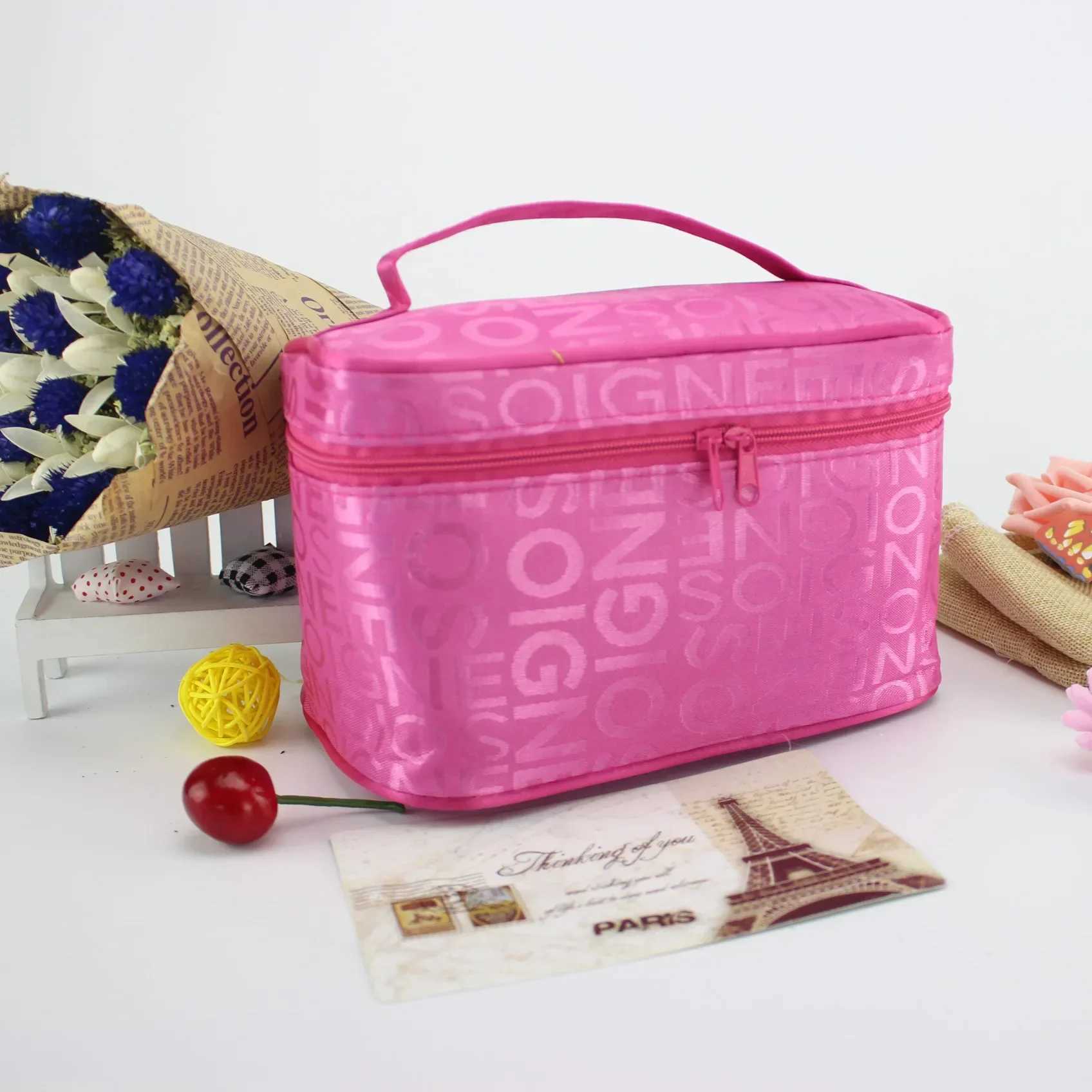 Womens Makeup Bag Waterproof Makeup Bag Storage Bag Toilet Organizer Makeup Box Travel Portable Washing Bag Large Capacity W250109
