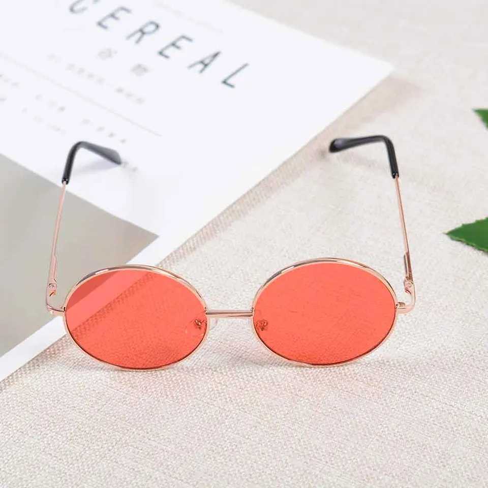 New Childrens Retro Round Sunglasses Outdoor Sun Protection Baby Boys and Girls Sunglasses Summer UV Protection Sunshade Childrens Glasses W250109