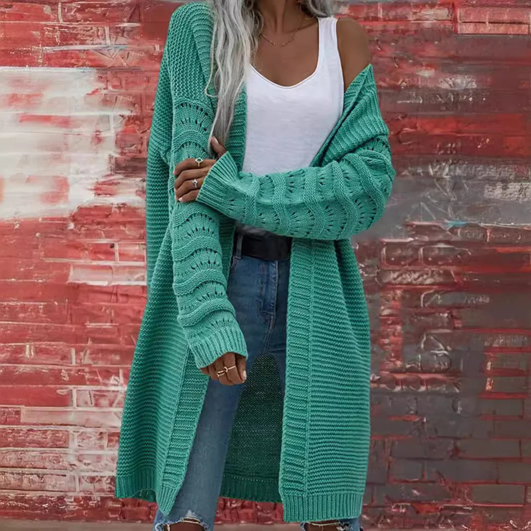 Oversized Long Knitwear Cardigans Casual Women Loose Long Sleeve Knitted Sweater Overcoats HHMY-DH2181-42 250106