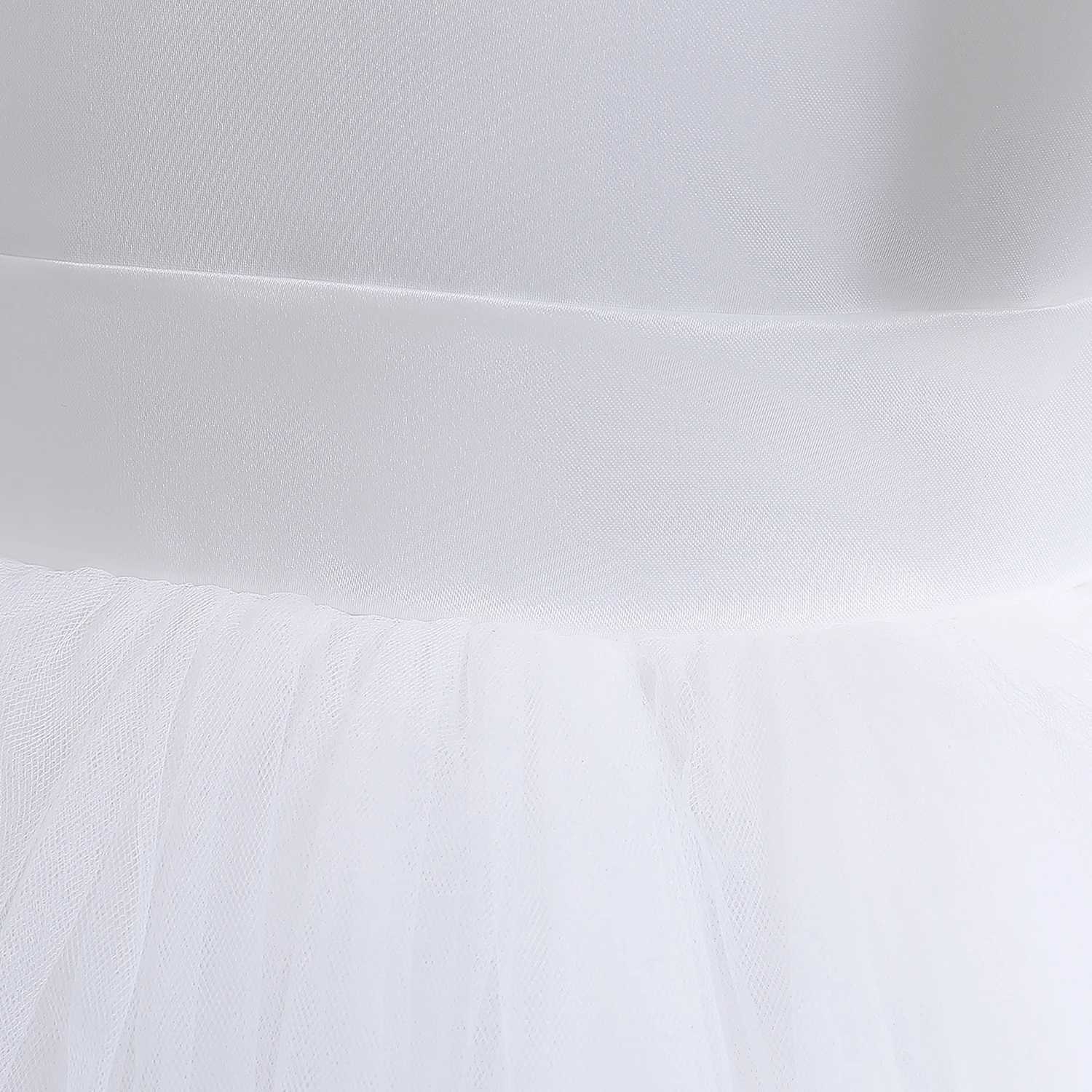 Elegant Kids Flower Girl Dresses for Wedding Children Christmas Dress Princess Puffy Backless Tutu Birthday Par White GownXJ250108