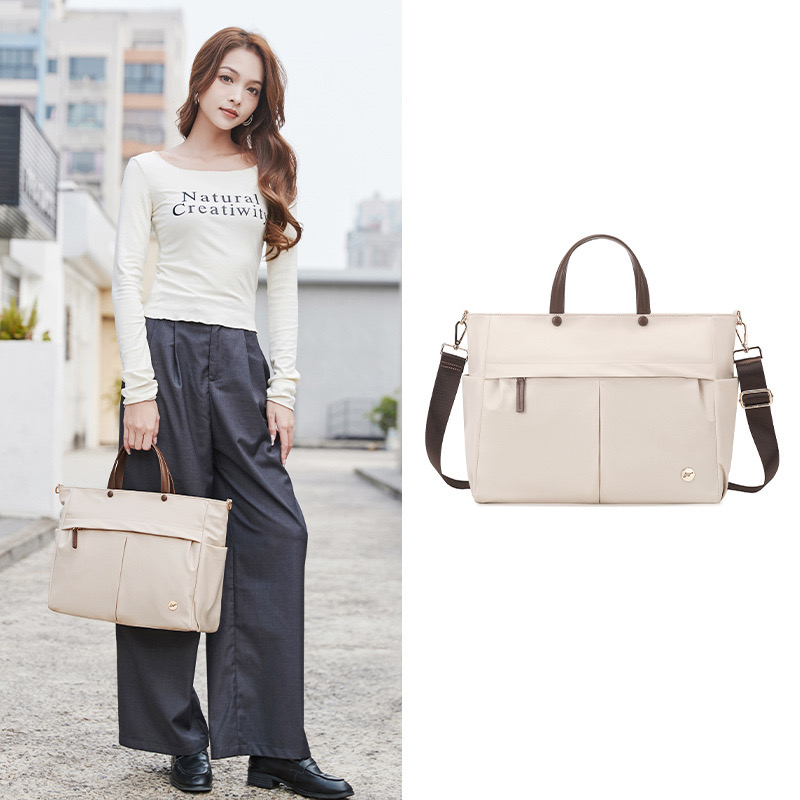 Bag New for Womens Handheld Briefcase Large Capacity One Shoulder Crossbody Tote 240729