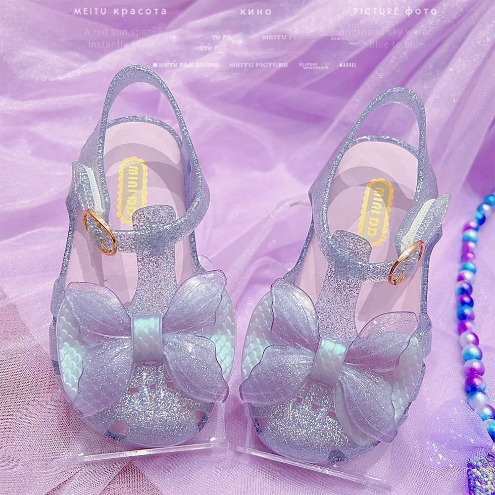 2024 Summer New Childrens Sandals Girls Princess Shoes Baby Sandals Fashion Casual Jelly Shoes W250108